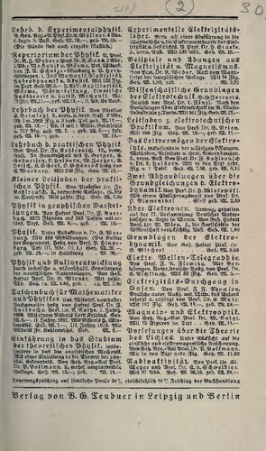 Einführung in die Maxwellsche Theorie der Elektrizität mit einem einleitenden Abschnitt über das Rechnen mit Vektorgrößen in der Physik