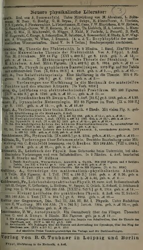 Elektromagnetische Theorie der Strahlung
