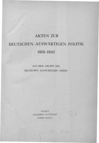 DIE LETZTEN MONATE VOR KRIEGSAUSBRUCH März bis August 1939