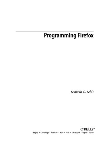 Programming Firefox