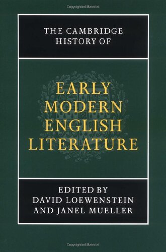 The Cambridge History of Early Modern English Literature, Volume 1