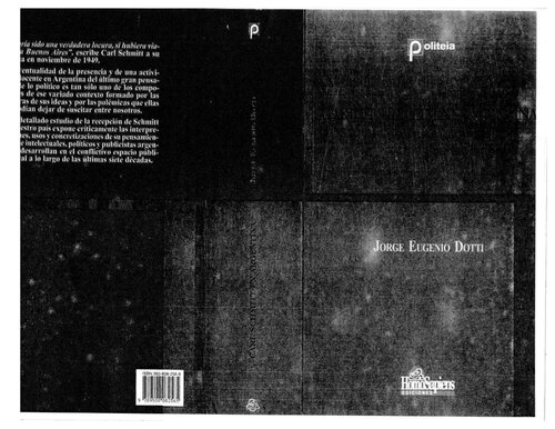 The Carl Schmitt en Argentina (Coleccion Autores Regionales) (Spanish Edition)