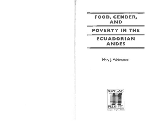 Food, Gender, and Poverty in the Ecuadorian Andes