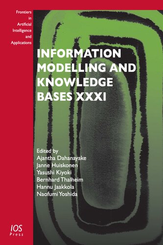 Information Modelling and Knowledge Bases (Frontiers in Artificial Intelligence and Applications)