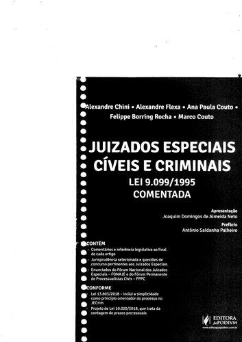 Juizados Especiais Cíveis e Criminais: lei 9.099/1995 Comentada