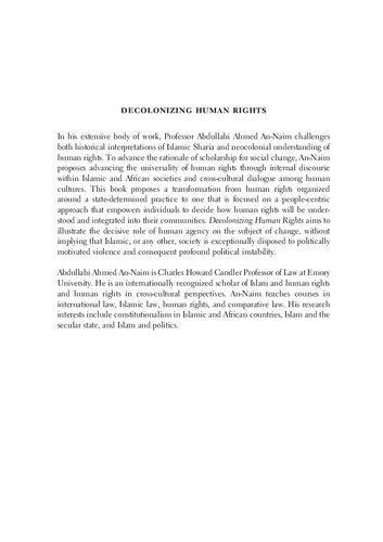 Decolonizing Human Rights