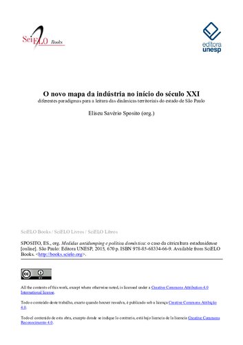 Novo mapa da indústria no início do século XXI : diferentes paradigmas para leitura das dinâmicas territoriais do Estado de São Paulo.