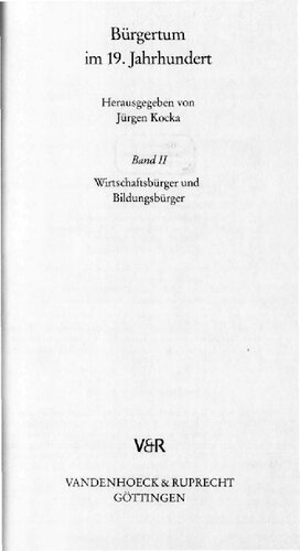 Wirtschaftsbürger und Bildungsbürger