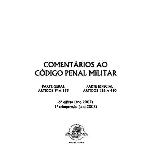 Comentários ao Código penal militar