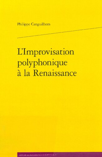 L'improvisation polyphonique à la Renaissance
