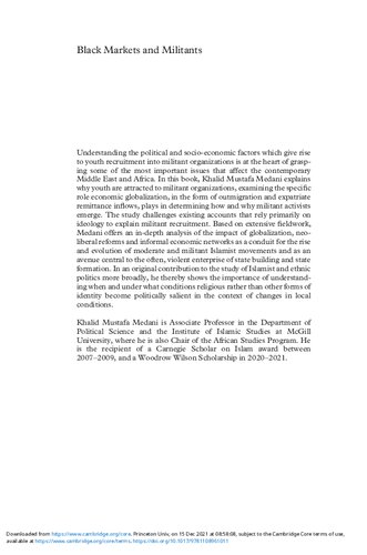 Black Markets and Militants: Informal Networks in the Middle East and Africa