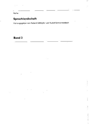 Mundart und Standardsprache als Problem der Schule (Reihe Sprachlandschaft) (German Edition)