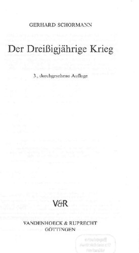 Der Dreißigjährige Krieg