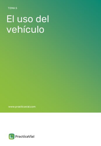 El uso del vehículo