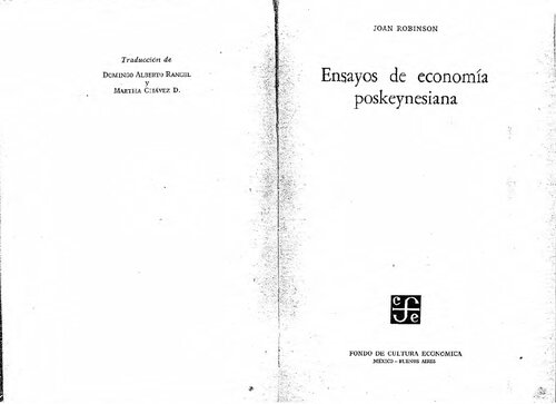 Ensayos de economía poskeynesiana
