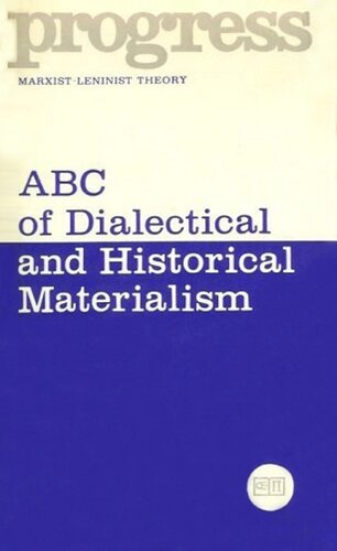 Abc of Dialectical and Historical Materialism