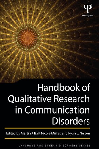 Handbook of Qualitative Research in Communication Disorders
