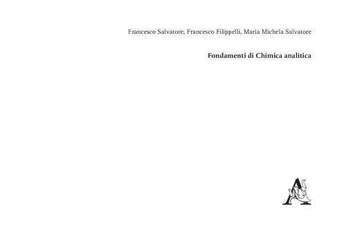 Fondamenti di Chimica Analitica