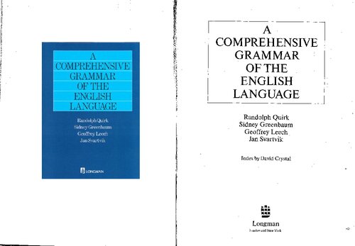 Comprehensive Grammar of the English Language