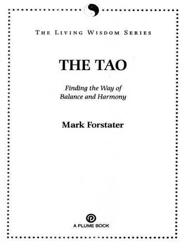 The Tao: The Living Wisdom Series