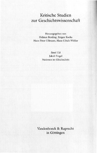 Nationen im Gleichschritt : der Kult der >Nation in Waffen< in Deutschland und Frankreich, 1871-1914