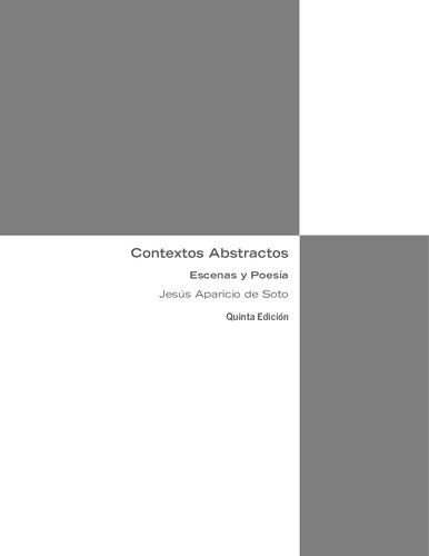 Contextos Abstractos, Escenas y Poesía (5th Edition)
