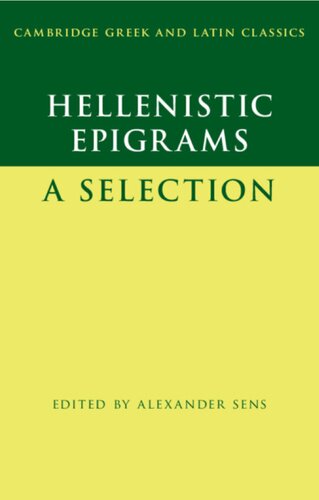 Hellenistic Epigrams: A Selection