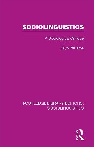 Routledge Library Editions: Sociolinguistics