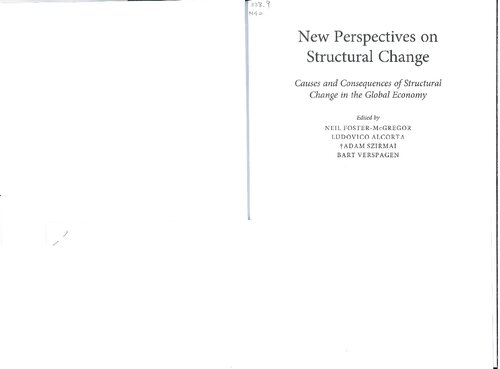 New perspectives on structural change (ch. 1, 7, 19 & 27 only)