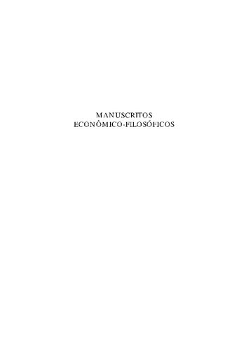 Manuscritos econômico-filosóficos