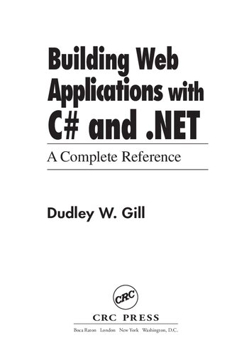 Building Web Applications with C# and .Net: A Complete Reference