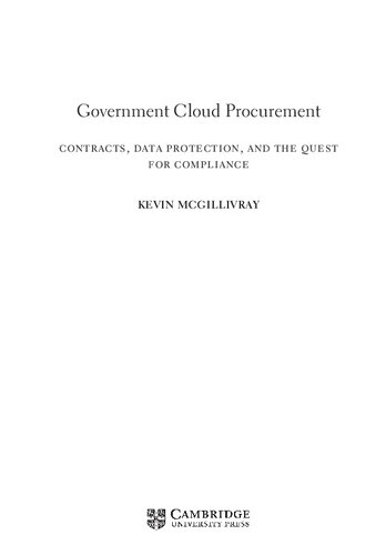 Government Cloud Procurement: Contracts, data protection, and the quest for compliance