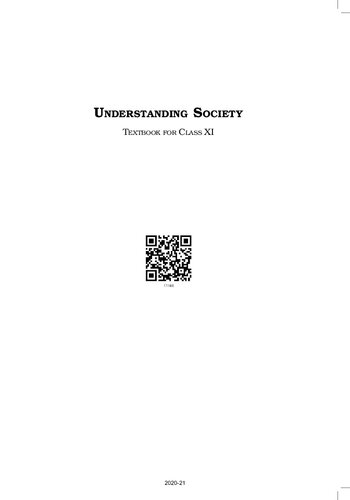 Understanding Society (Sociology Class 11)