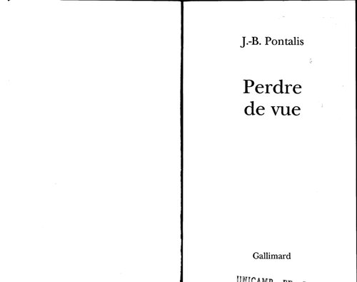 Perdre de vue