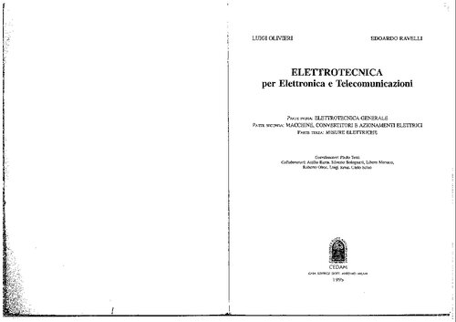 Elettrotecnica : per elettronica e telecomunicazioni