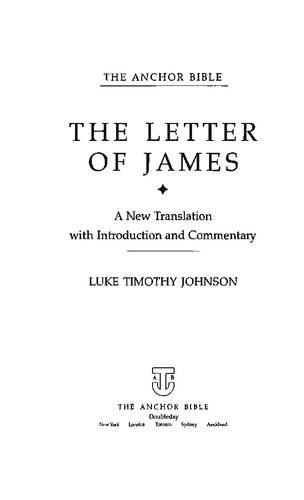 The Letter of James: A New Translation with Introduction and Commentary