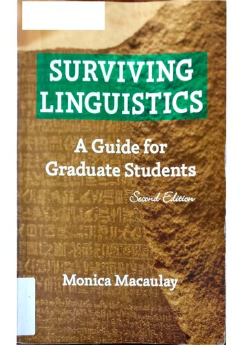 Surviving Linguistics: A Guide for Graduate Students