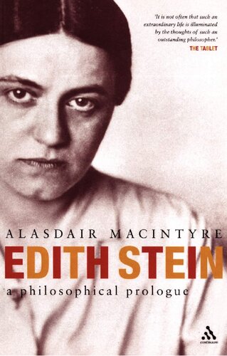 Edith Stein: The Philosophical Background