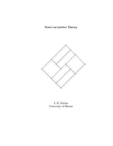 Notes on Lattice Theory