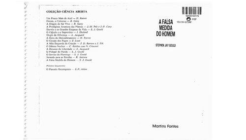 A Falsa Medida Do Homem