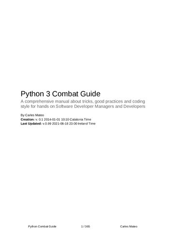 Python 3 Combat Guide