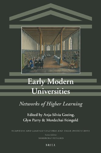 Early Modern Universities: Networks of Higher Learning