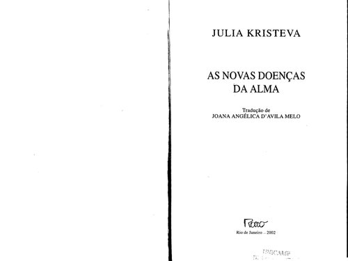 As novas doenças da alma