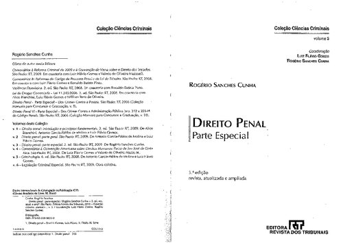 Direito Penal - V. 03 - Parte Especial