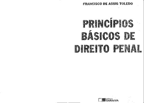 Princípios básicos de direito penal - 5ª edição de 1994