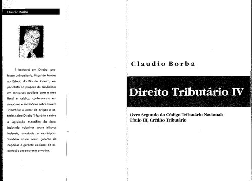 Direito Tributario, Vol. Iv