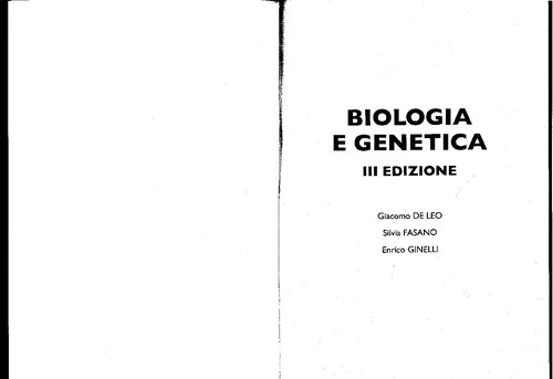 Biologia e genetica