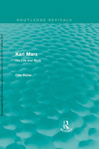 Karl Marx: His Life and Work