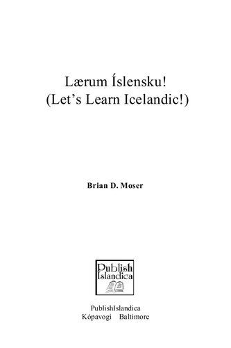 Lærum Íslensku! (Let’s Learn Icelandic!)