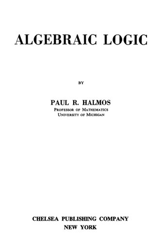 Algebraic Logic